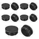 M METERXITY 1-19/32"(40mm) ID Hole Plug Tubing End Cap Round Plastic 10pcs