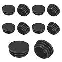 M METERXITY 1-7/16"(36mm) ID Hole Plug Tubing End Cap Round Plastic 10pcs