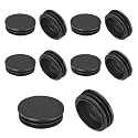 M METERXITY 1-7/8"(48mm) ID Hole Plug Tubing End Cap Round Plastic 10pcs