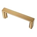 10 Pack Champagne Bronze Square Cabinet Pulls 3" 76mm Solid Brass