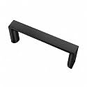 10 Pack Square Matte Black Cabinet Pulls 3-3/4 Inch 96mm Solid Metal Drawer Handles Kitchen Hardware