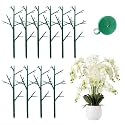 10 Pack Stackable Monstera Plant Support Stakes, Garden Plant Stakes for Indoor and Outdoor Plants, Moss Poles Holder Stick Monstera Plant Stem Supports Structures for Climbing Potted Plants (10 Pack)