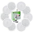 10 Pack Steam Mop Replacement Pads for Shark Steam Scrub Mop Pads