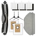 (10 Pack) T20+, T25+, T30+ Replacement Parts Compatible with Airrobo T20+, T25+, T30+ Robot Vacuum Cleaner, 1 Roller Brush, 2 Side Brushes, 2 Dust Bags, 3 HEPA Filters, 2 Mop Pads, Accessories Kit