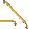 10 Pack Vibrant Brushed Moderne Brass Cabinet Pulls 7.5 Inch(192mm) Heavy-Duty Solid Kitchen Cabinet Handles Cabinet Hardware Drawer Pulls
