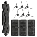 (10 Pack) X40 Ultra Replacement Part for Dreame X40 Ultra/ L40 Ultra/Mova P50 Ultra/ P50 Pro Ultra/ P10 Pro Ultra Robot Vacuum Cleaner, Accessories Kit, 1 Roller Brush, 3 Hepa Filters, 6 Side Brushes