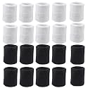 10 Pairs Sports Wristbands, Wrist Sweatbands for Men &amp; Women, Stretchy &amp; Sweat Absorbing Cotton Terry,Perfect for Basketball, Football, Tennis, Soccer, Running &amp; Working Out