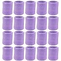 10 Pairs Sports Wristbands, Wrist Sweatbands for Men & Women, Stretchy & Sweat Absorbing Cotton Terry,Perfect for Basketball, Football, Tennis, Soccer, Running & Working Out