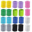 10 Pairs Sports Wristbands, Wrist Sweatbands for Men &amp; Women, Stretchy &amp; Sweat Absorbing Cotton Terry,Perfect for Basketball, Football, Tennis, Soccer, Running &amp; Working Out