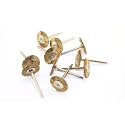 TMAX 10p Brass Bristle 3/4" Flat Wire Brush Wheel for Dremel &amp; Rotary Tool
