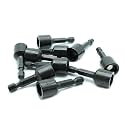 TMAX 10p 7/16" Magnetic Nutsetter Nut Driver 1/4" Shank, Impact S2 Steel