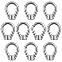10 Pcs 1/2" Lifting Eye Nuts, Forged Alloy Steel Thread Fastener
