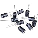 10 Pcs 1000uF 25V Capacitors, Aluminum Electrolytic Capacitor 10x17mm(0.39 x0.67in) for Industrial Electrical, Electronic DIY Project, Arduino