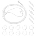 10 Pack 4Ft Nasal Cannulas for Oxygen,Oxygen Tubing for Adult,Cannula Nasal Tubing with Soft Curved Nose Piece, High Flow Lightweight Tube