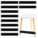 10 PCS Chair Bands for Kids, Flexible Seating Classroom Furniture Rubber Bands for Kids with Fidgety Feet, Foot Bands for School Classroom Chairs and Desk, Autism, Hyperactivity (black)