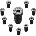 10 PCS M5 Motorcycle Windscreen Bolts Screws Kit,Universal Motorcycle CNC Windshield Windscreen Bolt Screw,Works on OEM or Aftermarket Windshields (Silver)