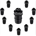 10 PCS M5 Motorcycle Windscreen Bolts Screws Kit,Universal Motorcycle CNC Windshield Windscreen Bolt Screw,Works on OEM or Aftermarket Windshields (Black)