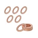10 PCS Oil Drain Plug Gasket, 14mm Copper Oil Drain Plug Washer Gaskets Seals Replacement, Crush Washer Oil Drain Plug for OEM PN Part 007603-014106, Car Accessories