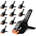 10 PCS Photography Backdrop Support Spring Clamp 4.3"/11cm for Background Muslin, Canvas, Paper, Chromakey Screen, Heavy Duty Clip, Photo Studio, Backdrops Backgrounds Woodworking