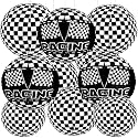10 PCS Race Car Paper Lanterns 12 in Black and White Checkered Paper Lanterns Racing Car Themed Hanging Round Paper Lanterns for Birthday Wedding Baby Shower Party Supplies