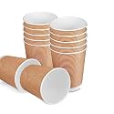 10 Pcs Rippled Khaki Colour Ripple Paper Cup (250 ml)