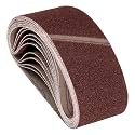 10 Pcs Sanding Belts 3 x 18 Inch 60 Grit Aluminum Oxide