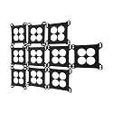 10 PCS/SET Ported Carburetor Base Gaskets 1 11/16" Compatible with EDELBROCK,CARTER,HOLLEY,BARRY GRANT