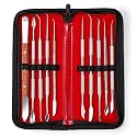 10 PCS Wax Carving Tools Dental Waxing Instruments with Case, Stainless Steel Wax Carvers Set - Metal Clay Sculpting Pottery Sculpture Tools - Double Ended DIY Waxing Modeling Kits