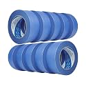 10 Rolls Blue Painters Tape 2 Inch, Bulk Masking Master Tape 60 Yards, Wall Masking Tape No Residue, Multi-Surface Painter's Tape for Wall Painting Edge Treatment DIY Crafts,600 Yards Totally