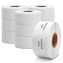 10 Rolls Compatible Dymo LabelWriter 450 Square Thermal Label 30332 1"x1"