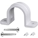 10 Set PVC Pipe Strap Clamps,SCH 1/2 in (20mm - 3/4 in)