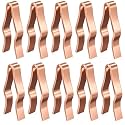 10 Sets Box Shank Spring Clips,Bronze Brown