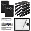 10 Sets Christmas Police Gifts Pocket Leather Notebooks Handcuff Pens