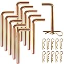 10 Sets Replacement Box Blade Shank Teeth, 1/2" Trailer Hitch Pins & Clips