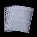 10 Sheet Binder Pockets Inserts with Tree Pockets A5 Size 6 Hole Binder Folder for Dies and Stamps Storage,Waterproof PVC Clear Bags Protectors for Cutting Dies Stencil Album Stamp Crafts