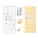 10 Sheets Nail Sticky Tabs: 5 Paper Backing + 5 Clear Plastic Backing
