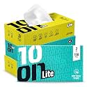 10on Lite, 2 Ply Napkin, Soft Facial Tissues, Highly Absorbent Natural Virgin Paper, Pack of 4 Box(100pulls x 4 box =Total 400 Pulls)