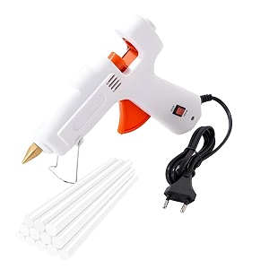10 white glue sticks and 40w hot glue gun white adjustable constant temperature hot glue gun and fast preheating hot glue guns with leakproof technology for crafts amp diy projects ac100-240v