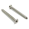 #10 X 3'' Stainless Flat Head Phillips Wood Screw, (100 pc), 18-8 (304) Stainless Steel Screw by Bolt Dropper
