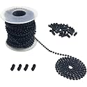 30 Feet 3.2mm Beaded Ball Chain, Ceiling Fan Pull Chain Extension