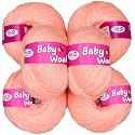 100% Acrylic Wool Baba (8 pc) Baby Wool Wool Ball Hand Knitting Wool/Art Craft Soft Fingering Crochet Hook Yarn, Needle Knitting Yarn Threa B CEG