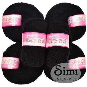 100 acrylic wool gajri 6 pc baby-soft wool ball hand knitting woolart craft soft fingering crochet hook yarn needle knitting yarn threa w xic