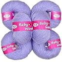100% Acrylic Wool Iris (8 pc) Baby Wool Wool Ball Hand Knitting Wool/Art Craft Soft Fingering Crochet Hook Yarn, Needle Knitting Yarn Threa N OPD