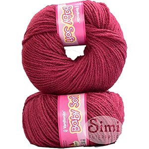 100 acrylic wool rosewood 8 pc baby wool wool ball hand knitting woolart craft soft fingering crochet hook yarn needle knitting yarn threa d eff