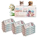 Dog Wipes for Paws & Butt, 1200 Count, Cat Wipes for Cleaning Fur & Butt | Extra Large Thick Pet Cleaning Wipes for Dogs & Cats | Hypoallergenic, Unscented Grooming Body & Ears, (12×100)