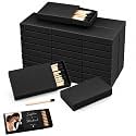 250 Blank Boxes Matte Black on Black Wooden Matches | Strike on Box Matchboxes DIY Wooden Matchsticks | Wedding Party Event Favors to Customize