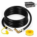 [100% Brass Fittings] BlueStars 12FT Propane Quick Connect Hose Blackstone