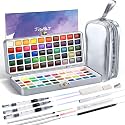 100 Colors Watercolor Paint Set,Travel Watercolor Set with Handbag
