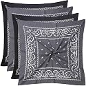 Mochabao 100% Cotton 27" x 27" Large Bandanas for Men & Women, Multi-Purpose Bandana Headbands, Square Head Scarf
