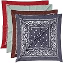 Mochabao 100% Cotton 27" x 27" Large Bandanas for Men &amp; Women, Multi-Purpose Bandana Headbands, Square Head Scarf